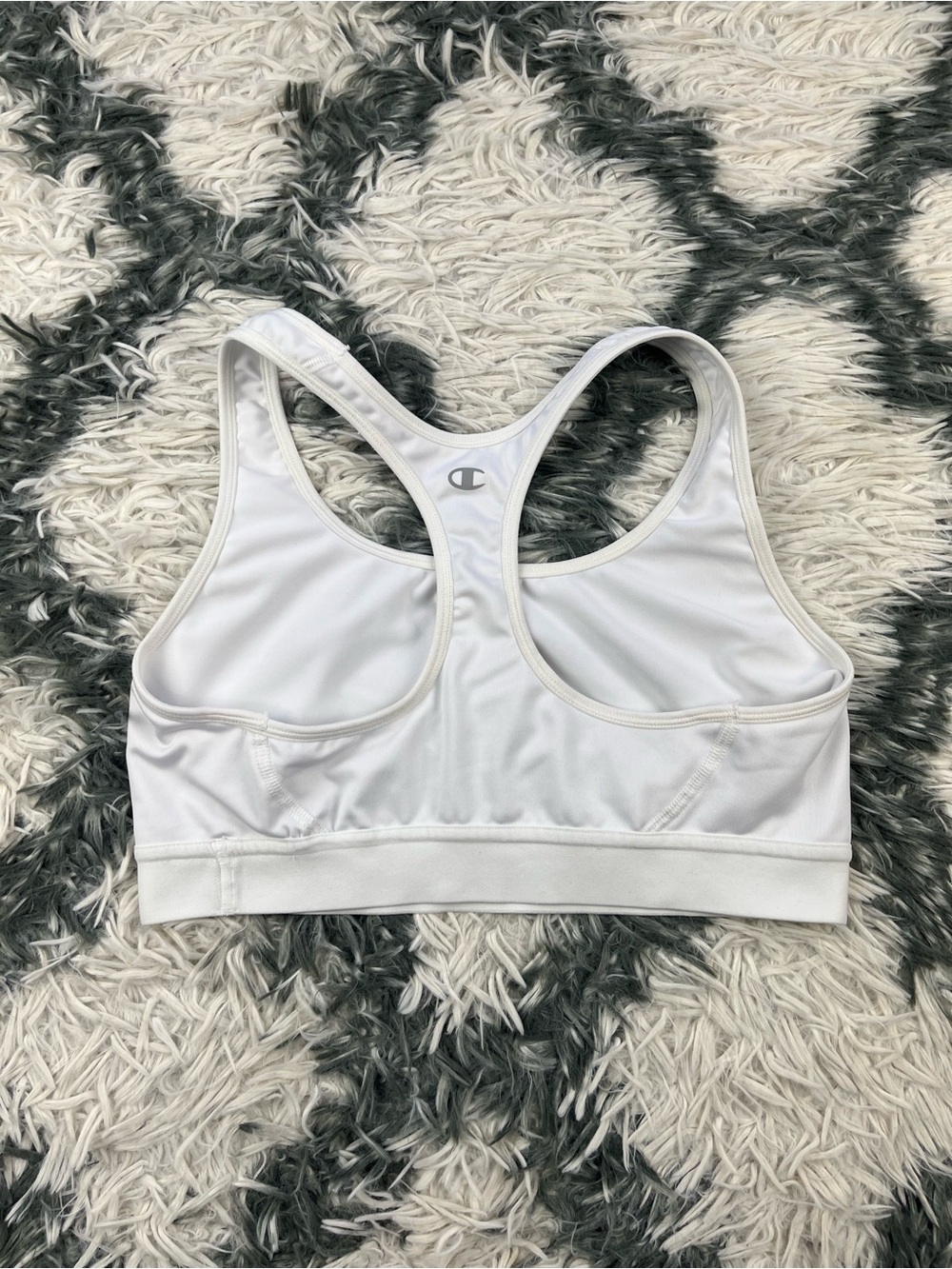 Champion Women’s White Logo Sports Bra Size Large - Picture 3 of 7